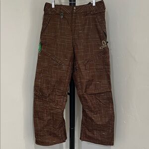 Volcom Dark Brown Geometric snowboard 🏂 Pants